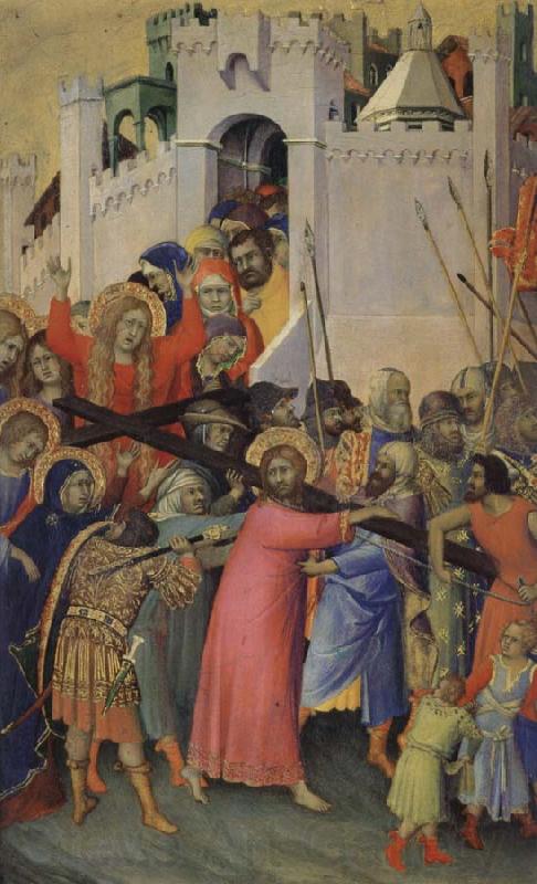 Simone Martini Jesus crucified like back Norge oil painting art